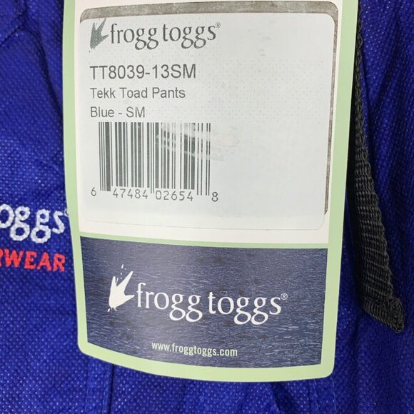 Frogg Toggs Tekk Toad Pants Blue Small TT8039-13SM  NWT - Picture 5 of 8